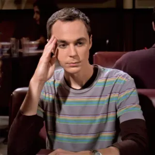 🤐 80736e00 Sheldon Cooper The Big Bang Theory sheldon, the big bang theory, serie tv, jim parsons, bazinga, meme telegram sticker