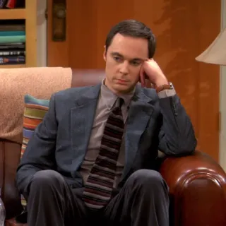 😕 9fc7e1df Sheldon Cooper The Big Bang Theory Sheldon, Cooper, The Big Bang Theory, Sitcom, Jim Parsons, Bazinga telegram sticker