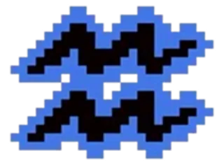 ♒ dfda0d24 Aquarius, Zodiak, Astrologi, Simbol whatsapp sticker