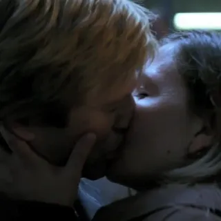 🦇 321489f2 bacio, lgbtq, amore, romantico, coppia telegram sticker