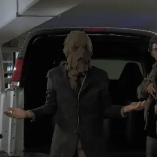 🦇 45080deb Scarecrow Batman Begins Spaventapasseri, Batman, Cattivo, Horror, Crimine telegram sticker