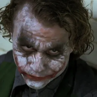 🦇 70064273 The Joker The Dark Knight Joker, Villain, DC, Batman, Pagliaccio, Criminale telegram sticker