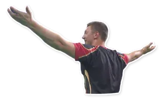 🙌 09754205 hombre, brazos extendidos, victoria, celebración, pose, adulto telegram sticker