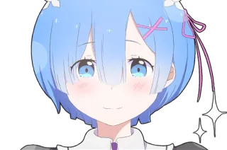 😊 9dcfd020 Rem Re:Zero Anime, Rem, Re Zero, Waifu, Carina, Ragazza Anime telegram sticker