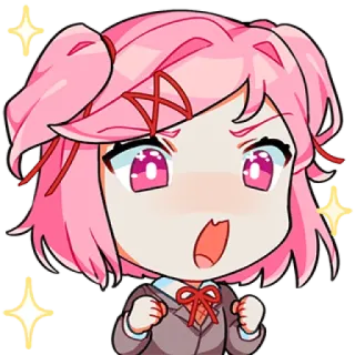 Doki Doki Literature Club whatsapp stickers