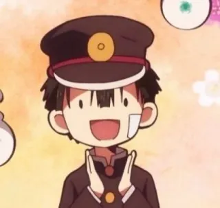 🔲 16c963b1 Hanako-kun Toilet-Bound Hanako-kun anime, manga, school uniform, cute, cartoon, fanart whatsapp sticker
