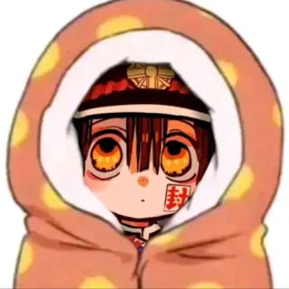 🔲 628c0414 Hanako-kun Toilet-bound Hanako-kun anime, manga, hanako-kun, kawaii, sticker, cute whatsapp sticker