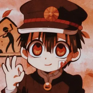 🔲 e1bcdb27 Hanako Toilet-Bound Hanako-kun anime, manga, school uniform, Hanako-kun, supernatural, spirit, occult whatsapp sticker