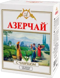 🇦🇿 9537d45b АЗЕРЧАЙ
С ЧАБРЕЦОМ
ЧАЙ ЧЕРНЫЙ БАЙХОВЫЙ tè, azerbaigian, cibo, bevanda, confezione telegram sticker