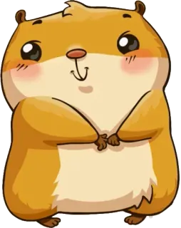 ☺️ 3ae0e1e2 hámster, lindo, animal, roedor, kawaii, pegatina telegram sticker