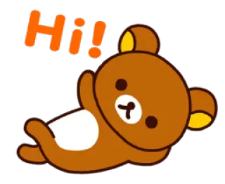 ✋️ d16141e7 Hi! oso, lindo, saludo, saludando telegram sticker