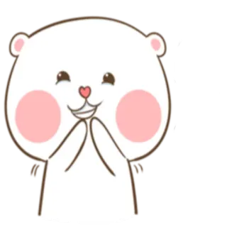 😁 e6d74183 lindo, animal, oso, dibujos animados telegram sticker