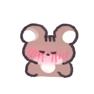 🥺 4082d55e beer, schattig, blozen, kawaii, sticker, dier telegram sticker