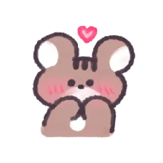 💖 7a0fffb9 beer, schattig, hart, dier, kawaii, cartoon telegram sticker