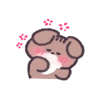 🍺 f1e09cae hond, schattig, kawaii, dier, sticker, cartoon, huisdier telegram sticker