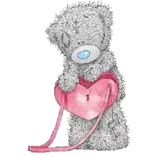 😅 019681c4 泰迪熊, 心, 爱, 可爱, 动物 telegram sticker