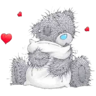 ❤ 48ef87fc Tatty Teddy 熊, 泰迪熊, 可爱, 爱, 心, 卡通 telegram sticker