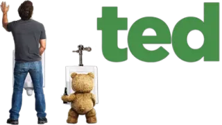 👀 387d76ad Ted ted boneka beruang, film, urinal, komedi, minum whatsapp sticker