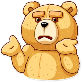 🤷‍♂️ 99f84513 Ted плюшевый мишка, фильм, комедия, для взрослых, смешной, мультфильм, персонаж telegram sticker