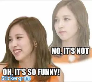 😒 6a68374d NO, IT'S NOT
OH, IT'S SO FUNNY! engraçado, humor, meme telegram sticker