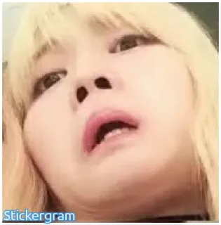 😧 d6991b04 Stickergram mulher, pessoa, rosto, meme, expressão, engraçado telegram sticker