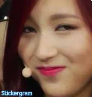 😏 dec59ca6 Stickergram mina, twice, kpop, rosto, garota telegram sticker