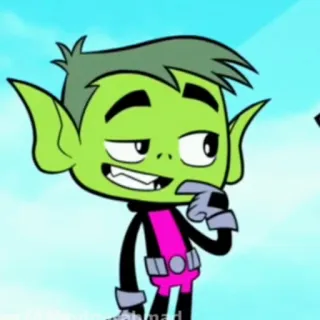 😏 1ad1954b Beast Boy Teen Titans Go! Dessin animé, Vert, Adolescent, Titan, Beast Boy whatsapp sticker