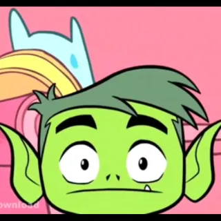 😳 7182a28b Beast Boy Teen Titans Go! Dessin animé, Vert, Beast Boy, Teen Titans Go, Animé whatsapp sticker
