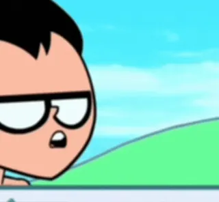 🚫 8c42e0d3 Robin Teen Titans Go! 만화, 틴 타이탄, 로빈 telegram sticker