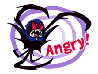 😣 93128832 Raven Angry! teen titans, cartoon, angry, character, superhero telegram sticker