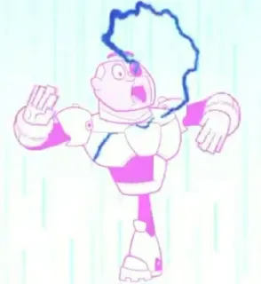 ✨ 3450e149 Cyborg Teen Titans Go! 만화, 슈퍼히어로, 사이보그, 틴 타이탄 고! telegram sticker