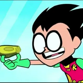 ✨ 574f7a04 Robin Teen Titans Go! 만화, 슈퍼히어로, TV 프로그램, 캐릭터 telegram sticker