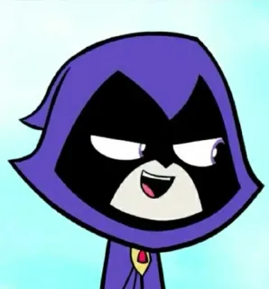 ✨ a7bed06c Raven Teen Titans Go! 레이븐, 틴 타이탄 GO!, 만화, 슈퍼히어로, DC 코믹스 telegram sticker