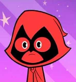 ✨ df78c0e8 Raven Teen Titans Go! 만화, 캐릭터, 레이븐, 틴 타이탄 GO, 슈퍼히어로 telegram sticker