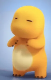 ✨ 00f0d780 卡通, 动物, 角色, 可爱, 黄色, 站立 telegram sticker