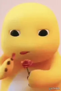 ✨ 0f38f578 VTHAM 可爱, 卡通, 黄色, 花, 人物 telegram sticker