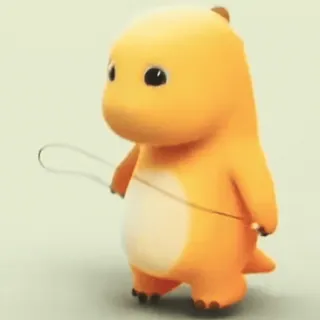 ✨ 2f585665 恐龙, 卡通, 可爱, 动物, 玩具, 橙色 telegram sticker