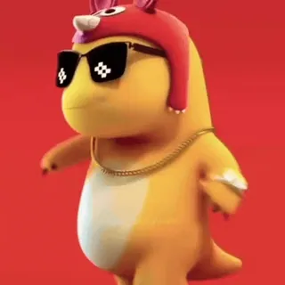 ✨ 8da55727 卡通, 太阳镜, 恐龙, 金链, 角色, 动画 telegram sticker