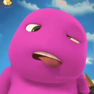 ✨ d5a2f027 @gifchubbybyyellow 卡通, 角色, 紫色, 怪物, 可爱 telegram sticker