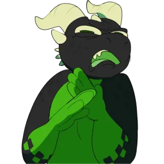 🤭 2dbc3a5a smok, kreskówka, postać, fabuła, fantasy telegram sticker