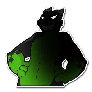 😈 b258e8b3 smok, antropomorficzny, futrzak, potwór, gad, fantasy telegram sticker
