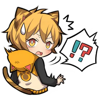 Тигрёнок @Nyasticks telegram stickers