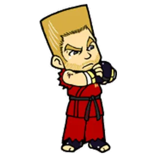 😌 43e5c883 anime, cartoon, fighting, martial arts, video game telegram sticker