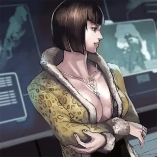 😑 c23594ec ผู้หญิง, อนิเมะ, ลายเสือดาว, เสื้อโค้ทขนสัตว์ whatsapp sticker