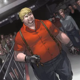 😏 d100a28f ผู้ชาย, สายเอี๊ยม, ฝูงชน, มีกล้าม, นักสู้ whatsapp sticker