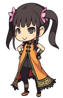 😏 dd6bd502 อนิเมะ, จิบิ, การ์ตูน, ผู้หญิง whatsapp sticker