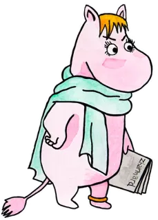 😠 6739d786 Zhannard Mumin, Personaje Mumin, Dibujos animados, Pegatina telegram sticker