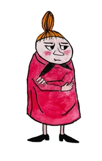 😒 79606bd1 Little My Moomins Dibujos animados, Moomins, Pequeña My, Personaje, Finlandés telegram sticker