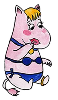 💋 cc543357 Moomin dibujos animados, Moomin, personaje, bikini telegram sticker