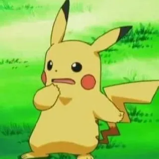 ⚡️ d6075272 Pikachu Pokemon アニメ, ポケモン, ピカチュウ, 電気, ねずみ, 黄色 telegram sticker